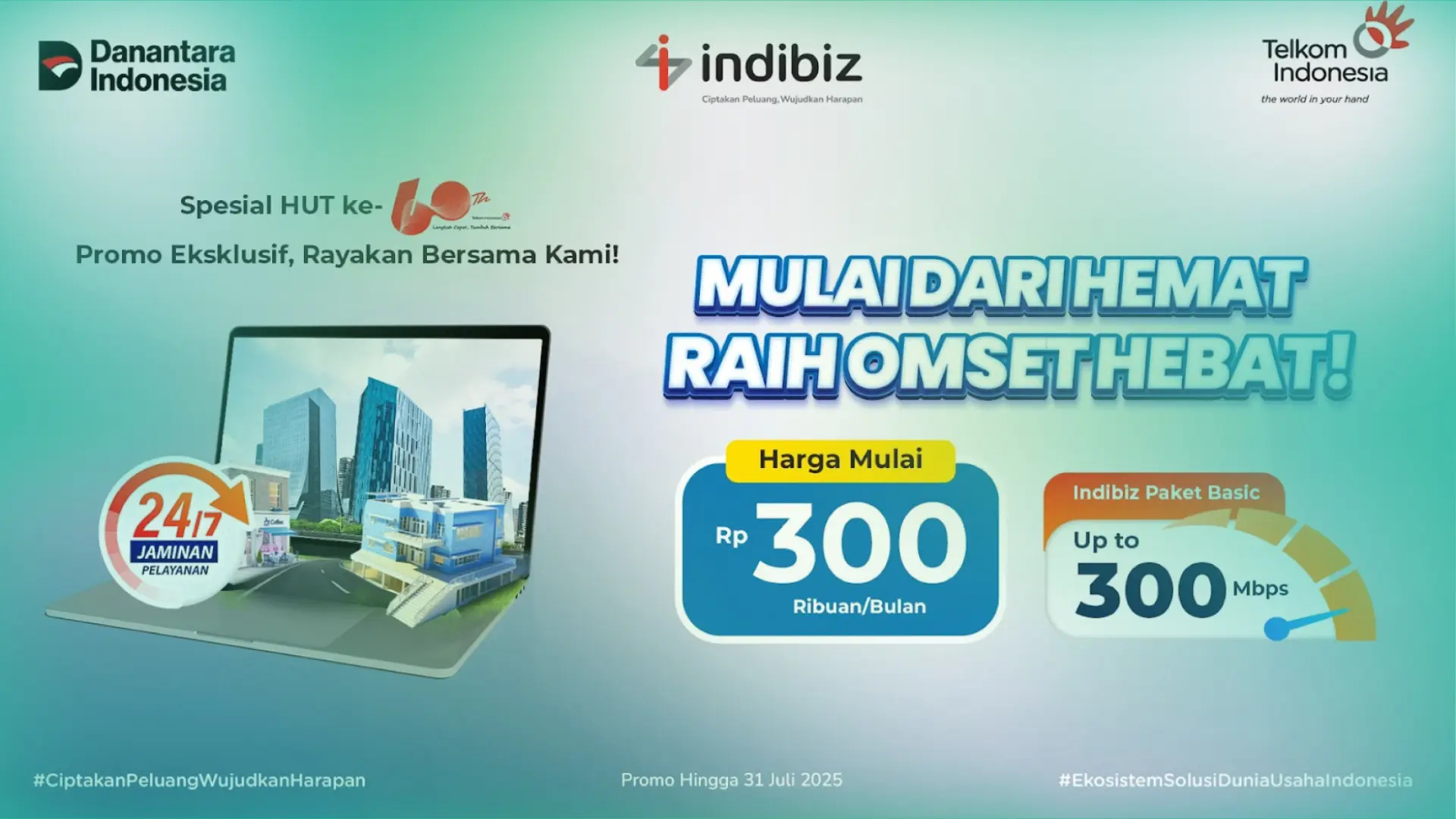Promo Indibiz Paket Basic Juli 2025: Solusi Digital UKM di HUT Telkom ke-60